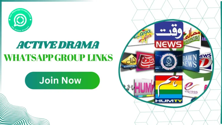 Active Drama WhatsApp Group Links